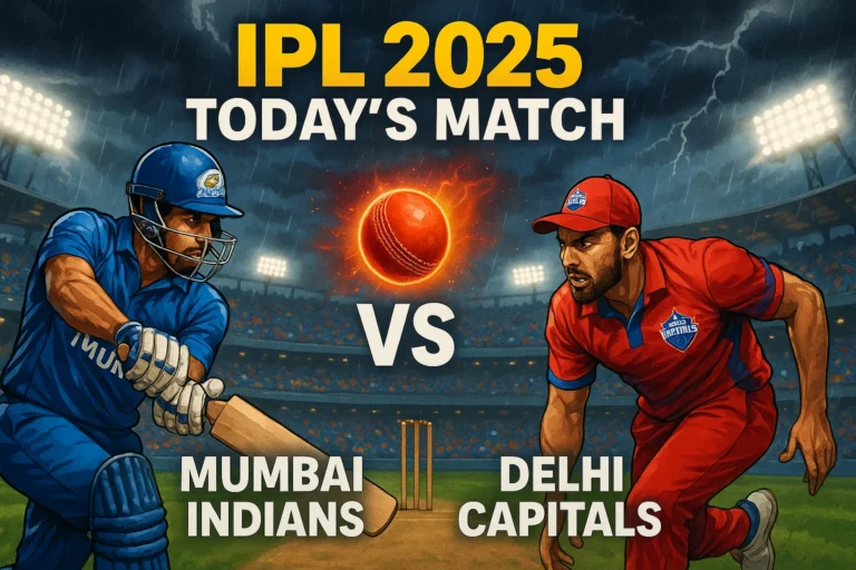 IPL 2025 आज का मैच: मुंबई इंडियंस vs दिल्ली कैपिटल्स, प्लेऑफ की अंतिम जंग और बारिश अपडेट